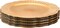 12 Pack Charger Plates, 13Inch Gold Dinner Under Plates, Plastic Round Charger Service Base Plates, Reusable Beaded Server Ware Serving Trays for Wedding, Christmas Dinner Table